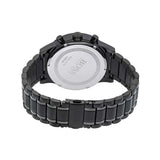 Hugo Boss Aeroliner Chronograph Black Dial Black Steel Strap Watch for Men - 1513180