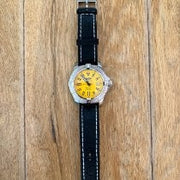Breitling Avenger Automatic 45 Seawolf Yellow Dial Black Nylon Strap Watch for Men - A17319101I1X1
