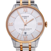 Tissot Chemin des Tourelles Powermatic 80 Helvetic Pride Silver Dial Two Tone Steel Strap Watch for Men - T099.407.22.038.01