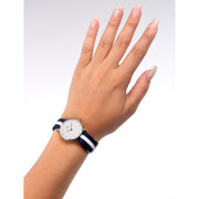 Daniel Wellington Classy Glasgow White Dial Two Tone NATO Strap Watch For Women - DW00100074