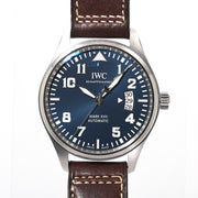 IWC Pilots Watch Mark XVII Edition Le Petit Prince Blue Dial Brown Leather Strap Watch for Men - IW326506