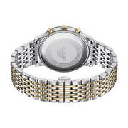 Emporio Armani Classic White Dial Two Tone Steel Strap Watch for Men  - AR11603