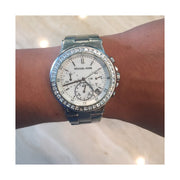 Michael Kors Dylan Silver Dial Silver Steel Strap Watch for Women - MK5585