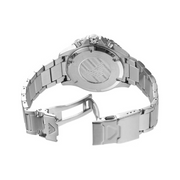 Emporio Armani Sea Explorer Meccanico Automatic Blue Dial Silver Steel Strap Watch For Men - AR60059