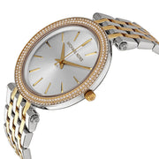Michael Kors Darci Silver Dial Two Tone Steel Strap Watch for Women - MK3215