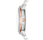 Michael Kors Madelyn Silver Dial Two Tone Steel Strap Watch for Women - MK6288