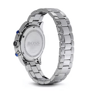 Hugo Boss Ikon Chronograph Silver Dial Silver Steel Strap Watch for Men - 1512964