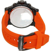 Michael Kors Dylan Chronograph Grey Dial Orange Rubber Strap Watch for Men - MK8296