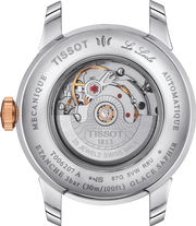 Tissot Le Locle Automatic Diamonds Mother of Pearl Black Dial Silver Steel Strap Watch For Women - T006.207.11.126.00