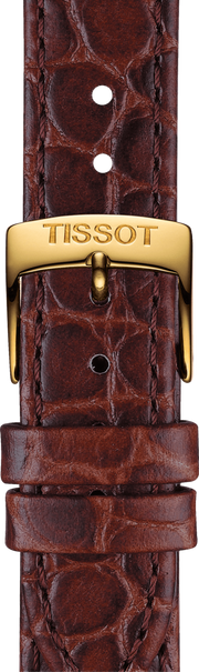 Tissot Everytime Desire Small White Dial Maroon Leather Strap Watch For Women - T109.210.36.031.00