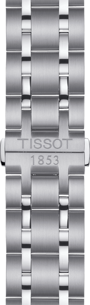 Tissot T Classic Couturier Chronograph White Dial Silver Steel Strap Watch For Men - T101.617.11.031.00