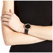 Michael Kors Darci Black Dial Black Steel Strap Watch for Women - MK3322