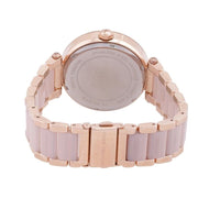 Michael Kors Parker Pink Dial Pink Steel Strap Watch for Women - MK6176