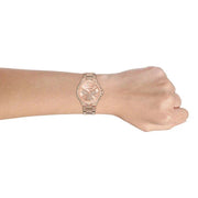 Michael Kors Camille Multifunctional Crystals Rose Gold Dial Rose Gold Steel Strap Watch for Women - MK6961