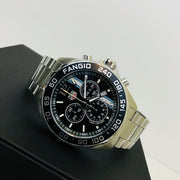 Tag Heuer Formula 1 Chronograph Black Dial Silver Steel Strap Watch for Men - CAZ101H.BA0842