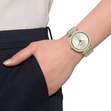 Michael Kors Darci Silver Dial Two Tone Steel Strap Watch for Women - MK3215