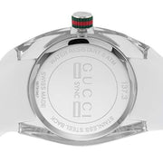 Gucci Sync Quartz White Dial White Rubber Strap Unisex Watch - YA137302