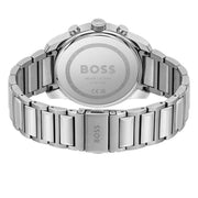 Hugo Boss Trace Chronograph Blue Dial Silver Steel Strap Watch For Men - 1514007