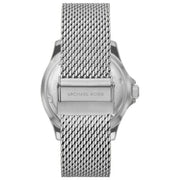 Michael Kors Everest Quartz Blue Dial Silver Mesh Bracelet Watch For Men - MK9082
