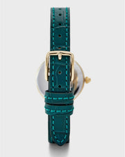 Coach Park Analog Green Dial Green Leather Strap Watch for Women - 14503534