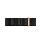 Daniel Wellington Classic Cornwall Black Dial Black NATO Strap Watch For Women - DW00100150