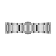 Daniel Wellington Iconic Chronograph Link Blue Dial Silver Steel Strap Watch For Men - DW00100644