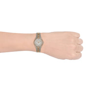 Michael Kors Lauryn Mother of Pearl Dial Two Tone Steel Strap Watch For Women - MK3979
