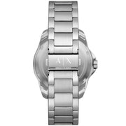 Emporio Armani Sea Explorer Meccanico Automatic Blue Dial Silver Steel Strap Watch For Men - AR60059