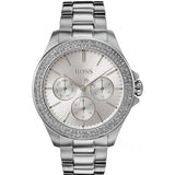 Hugo Boss Premiere Chronograph Silver Dial Silver Steel Strap Watch for Women - 1502442