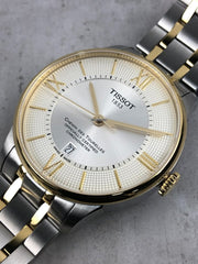 Tissot Chemin des Tourelles Powermatic 80 Silver Dial Two Tone Steel Strap Watch for Men - T099.407.22.038.02