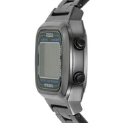 Fossil Retro Digital Black Dial Black Steel Strap Watch for Men - FS5846