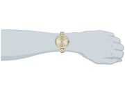 Marc Jacobs Baker White Dial Gold Steel Strap Watch for Women - MBM3243