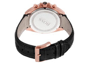 Hugo Boss Driver Chronograph Black Dial Black Leather Strap Watch for Men - 1513092