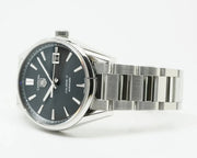 Tag Heuer Carrera Automatic Black Dial Silver Steel Strap Watch for Men - WAR211A.BA0782
