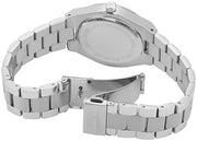Michael Kors Lennox Three-Hand Green Dial Silver Steel Strap Watch for Women - MK7463