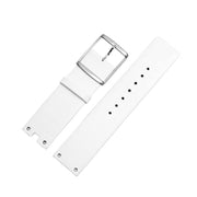 Calvin Klein Glam Transparent Dial White Leather Strap Watch for Women - K9423101