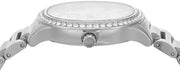 Michael Kors Sage Three-Hand White Dial Silver Steel Strap Watch for Women - MK4807