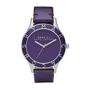 Marc Jacobs Blade Purple Dial Purple Leather Strap Watch for Women - MBM1158