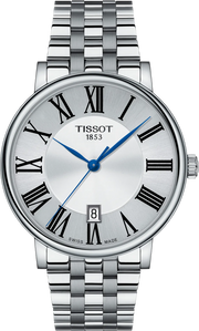Tissot Carson Premium Silver Dial Silver Steel Strap Watch for Men - T122.417.11.033.00