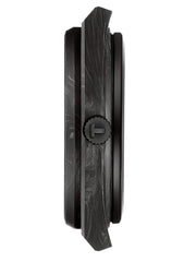 Tissot PRX Powermatic 80 Carbon Black Dial Black Rubber Strap Watch for Men - T137.907.97.201.00