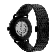 Emporio Armani Meccanico Automatic Black Dial Black Mesh Bracelet Watch For Men - AR60025
