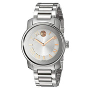 Movado Bold Silver Dial Silver Steel Strap Watch for Women - 3600244