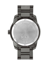 Movado Bold Verso Grey Dial Grey Steel Strap Watch for Men - 3600860