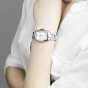 Fossil Wallace Designer Silver Dial Silver Steel Strap Watch for Women - ES3057