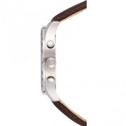 Tommy Hilfiger Gavin Chronograph White Dial Brown Leather Strap Watch for Men - 1791467
