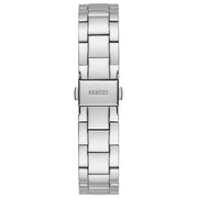 Guess Crown Jewel Diamonds Blue Dial Silver Steel Strap Watch for Women - GW0410L1