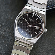 Tissot PRX Powermatic 80 Black Dial Silver Steel Strap Watch for Men - T137.207.11.051.00