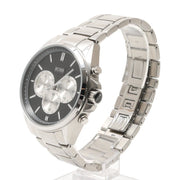 Hugo Boss Driver Chronograph Black Dial Silver Steel Strap Watch for Men - 1512883
