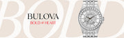 Bulova Phantom Crystal Silver Dial Silver Steel Strap Watch for Men - 96A236