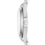 Michael Kors Channing Quartz White Dial Two Tone Steel Strap Watch For Women - MK6649